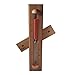 HSE Deluxe Cedar Wall-Mounted Rotating Sauna Sand Timer - 15 Minutes - Choose Your Sand Color (15 Minutes, Rust Red)