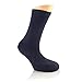 Elite Women’s Business Casual Bamboo Socks, Crew Size (Navy)