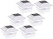 GreenLighting 6 Pack Standard #2 Solar Powered 4 x 4 LED Fence Post Cap Lights for PVC Posts 0 (White)