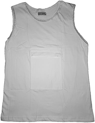 Ardha Collection Women's Singlet Tank Top Camisole Ihram Abaya with Anti-Theft Zipped Pocket for Hajj, Umrah or Daily Wear
