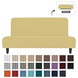 Easy-Going Stretch Futon Slipcover Armless Sofa