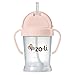 Weighted straw cup | ZoLi BOT Straw Sippy Cup Blush Pink, most loved training cup, toddler transition cup, sippy cup with handles