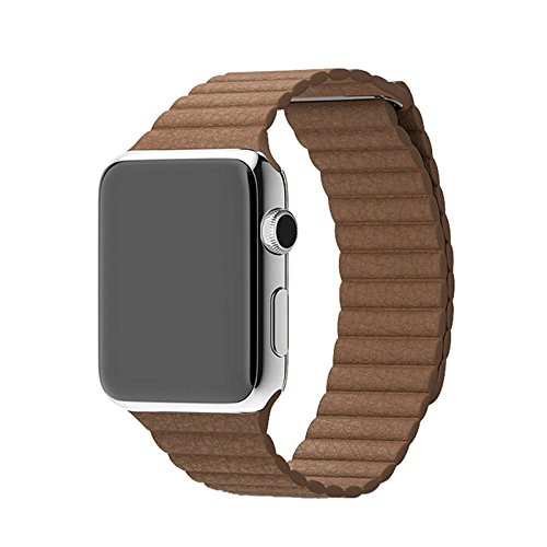 Senders leather loop watch band strap for apple watch i…