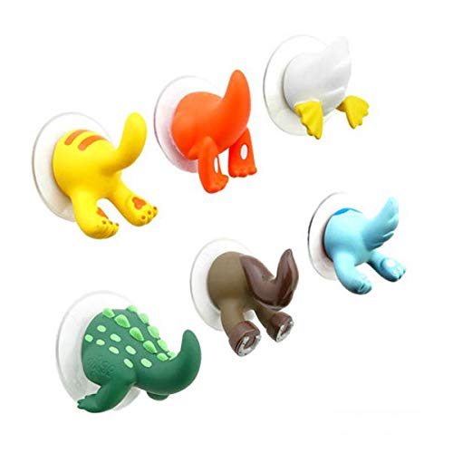Funny Cute Animal Tail Wall Hooks and Hangers- Bathroom Storage & Organisation Robe Hooks -