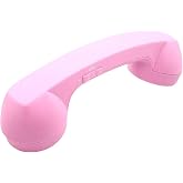 Retro Phone Handset with Wireless Bluetooth and USB Handsets for Cell Phones Radiation-Proof Comfortable Call (Pink)