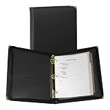 Samsill Classic Collection Executive Presentation 3 Ring Binder/Portfolio Binder, 1.5 Inch Binder, Zipper Closure, 1.5 Inch Brass Round Ring