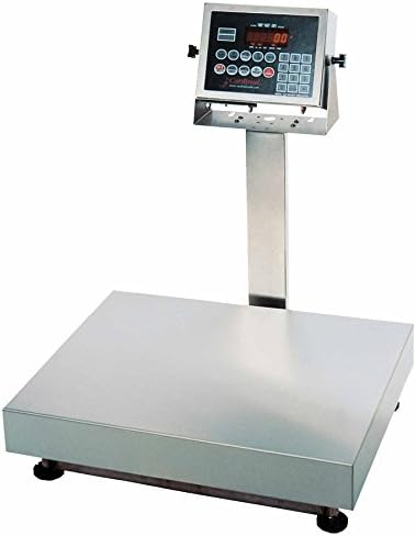 Detecto EB-300-210 Bench Scale, Electronic, 300 lb. Capacity, Stainless Steel, 210 Indicator, 24" x 20"