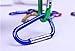 Yizeda 50 Pack Carabiner Clip Aluminum D-Ring Keychain Carabiner Clip Camping Mountaineering Fishing Traveling