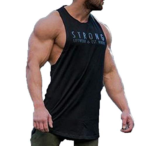 Mens Vest,Forthery Sleeveless Bodybuilding Athletic T Shirt Tank Top Singlet Workout Fitness Tee