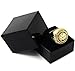 Jewel Town Mens 14K Gold Plated Hip Hop Iced Medusa Face Cz Pimp Ring Sizes 7 8 9 10 11 12 MR12