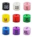 Meta-U Color-Coding Time-Saver Size Marker– Customer and Staff Can Quickly Identify Garment Size in Store – 9 Size Set (XXS-4XL) /450 Pcs + Free Storage Box