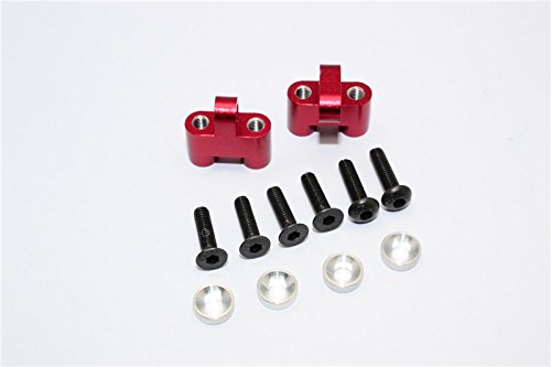 Axial Yeti (AX90026) & Yeti SCORE (AX90068) Upgrade Parts Aluminum Servo Mount - 1Pr Set Red