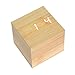 Powstro Clock Modern Wooden Cube Design Digital LED Desk Alarm Clock Voice Control Thermometer Timer Calendar