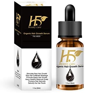 H5Beauty Hair Growth Serum,Anti Hair Fall Treatment,Hair Growth Enhancer,Best Serum to Regrow Thick Healthy Shiny Strong Hair in 30 Days and Prevent Hair Lose,Breakage and Make Hair Thick,Healthy