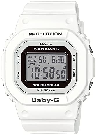 カシオ 腕時計 ベビージー 電波ソーラー 21年モデル Bgd 5000u 7jf レディース ホワイト