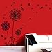 Ussore Wall Sticker Dandelion Butterfly Stickers Removable Mural PVC Creative Home Decor Removable For Kids Home Living Room House Bedroom Bathroom Kitchen Office Home Decoration