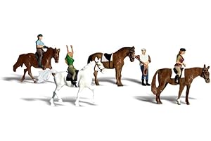 Horseback Riders HO Scale Woodland Scenics