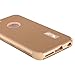 Pandawell Compatible iPhone 6S Plus Case Shockproof Hybrid High Impact Hard Plastic+Soft Silicon Rubber Armor Defender Case Cover for Apple iPhone 6S Plus / 6 Plus 5.5 inch - All Gold
