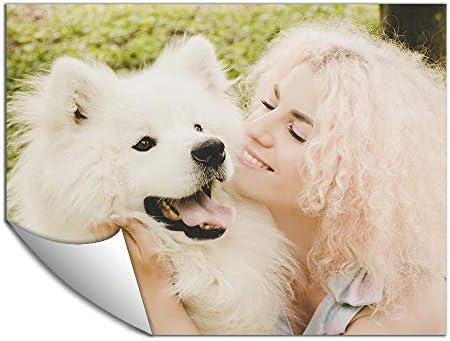 SIGNFORD Custom Wall Paper Small Wall Mural Personalized Wall Art with Your Pet Photos Removable Wall Decoration for Bedroom Living Room - 24x32 inches