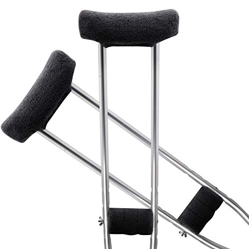 TOMMHANES AMISGUOER Crutch Underarm Pads Crutch Pads Crutch Hand Grip Covers Crutch Cover Washable OneSize (2 Armpit, 2 Hand Cushion) (CP08B) - Thumbnail 7