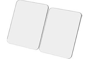 Outanaya 2pcs Self-Adhesive Mirror Sticker for Phone Case Mini Mirror Decal for Smartphone Makeup Accessory