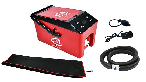CoolGards Cold + Compression Therapy Machine with Complete Kit with 4 Therapeutic Pads (Knee, Ankle, Shoulder and Full Leg)