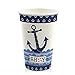 Big Dot of Happiness Ahoy Nautical - Party Tableware Plates, Napkins - Bundle for 16