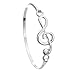 PammyJ Music Jewelry – Gift for Musician – Sivertone Music Note Bracelet