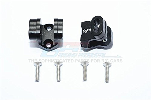 Traxxas TRX-4 Trail Defender Crawler Upgrade Parts Aluminum Rear Axle Mount Set For Suspension Links - 2Pc Set Black