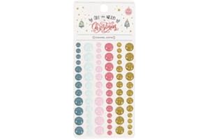 Craftelier - Petits autocollants en émail avec finition nacrée pour scrapbooking et projets d'artisanat - 72 couleurs incluse