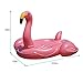 MWShop 4-5 People Inflatable Flamingo Biggest Giant Flamingo Ride On Solstice Swimming Pool Float 4 Recessed Cup Holders To Hold Your Drinks Constructed Of Heavy-Duty PVC Vinyl Pink
