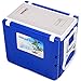 Giantex Multi Function Rolling Cooler Picnic Camping Outdoor w/Table & 2 Chairs Blue