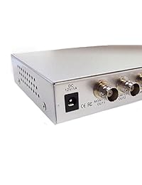 podofo, HD, color Quad divisor CCTV Sistema de Cámara de vídeo Processor Kit Conmutador de vídeo metal Case con 6 BNC adapter