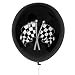 36 Count Race Car Latex Balloons Birthday Party Supplies Decorations Checkered Racing Cars Flag Theme Black & White 12 Inch by Gift Boutique