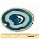 AMOYSTONE Teal Agate Coasters Set of 4 for Drink, Agate Slice Coaster Large 3.5-4