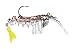 Egret Baits 3.25 in. Vudu 1/8 2 Pack Cajun Pepper/Chartreuse - E-VS35-14-30