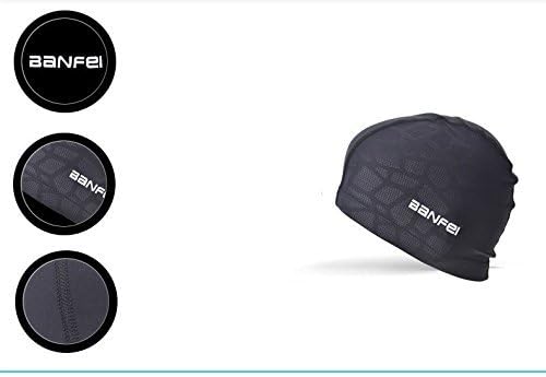SHESHY Swimming Cap, Bathing Cap, Flexible Cap Swimming Hat, Nylon Spandex Fabric Cotton PU Fiber Swim Cap for Men Women Kids - Image 5