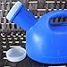 YUMSUM 2000ML Male Urinal YUMSUM Portable Mens Potty Pee Bottle Collector Travel Toliet (Blue)