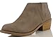Soda Women's Zoie Faux Leather Round Toe Elastic Panel Ankle Boot Low Heel