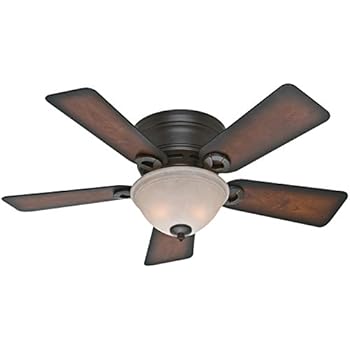 Hunter Indoor Ceiling Fan With Light And Pull Chain Control