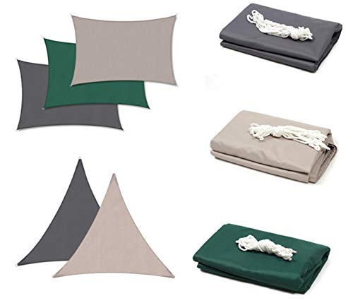 Sekey Sonnensegel Wasserdicht 3x4m Rechteckig PES Polyester, Sonnenschutz 95% UV Schutz Windschutz Reißfest Wetterfest… – Bild 8