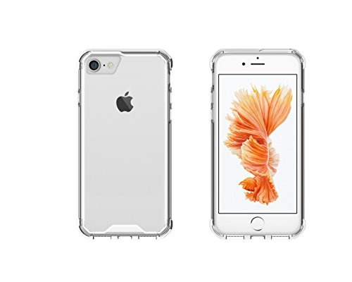 iPhone 7 Case iPhone 8 Case Airbag Anti Fall Sleeve Case Shock Proof for iPhone 7 and iPhone 8 Border Protective Cover, Transparent Shell (White)