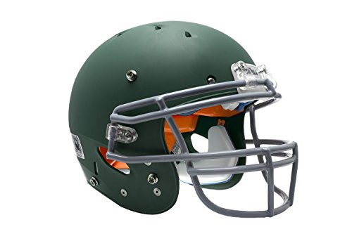 Schutt Sports 798004 Youth Recruit Hybrid Football Helmet (Faceguard Not Included), Dark Green Matte Clear, X-Small