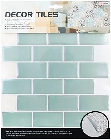 ZCHING Anti Mold 3D Peel and Stick Tile Backsplash,Self Adhesive Wall Tiles for Bathroom and Kitchen Decorative (10 Tiles)