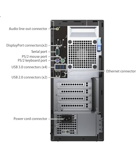 Dell OptiPlex 7040 Mini Tower PC de sobremesa, Windows 11 Pro, Core i7-6700, 8 GB de RAM, 256 GB SSD, Teclado y Mouse (reacondicionado)