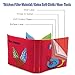 POKONBOY 9 Pack Soft Baby Cloth Books First Year, Non-Toxic Fabric Infant Quiet Books of Babies Newborns Early Education Baby Toys