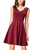 InsNova Women’s A-Line Cocktail Dress Bridesmaid Skater Knee Length Fit Flare