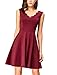 InsNova Women’s A-Line Cocktail Dress Bridesmaid Skater Knee Length Fit Flare