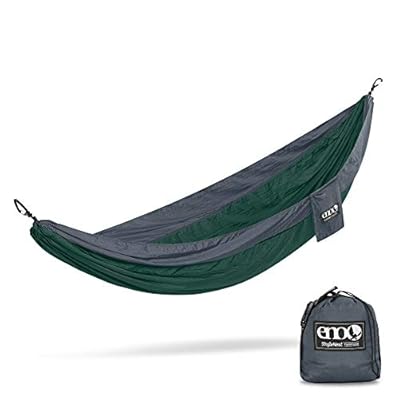 ENO, Eagles Nest Outfitters SingleNest Lightweight Camping Hammock, Forest/Charcoal 415uNgZxYwL