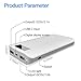 Portable Charger,24000mAh Power Bank EMNT 2.4A Quick Charge 2.0 Compact USB Type C Port External Battery Pack for Smartphones,Iphone X Iphone 8,Ipad,Samsung Galaxy S8,Tablets and More-White